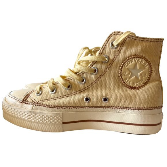 Converse CTAS High-Top Sesame Egret Platform Sneakers Sz.7 - Never Worn - Picture 1 of 5